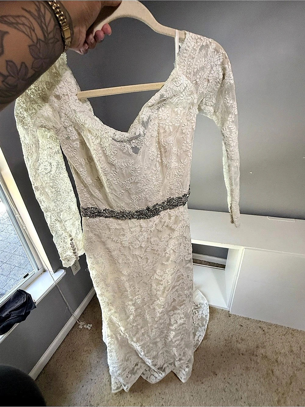 Torrid Lace Maxi Wedding Dress Size 12